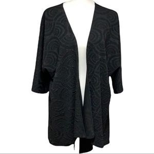 LuLaRoe Black Kimono Cardigan Sz S